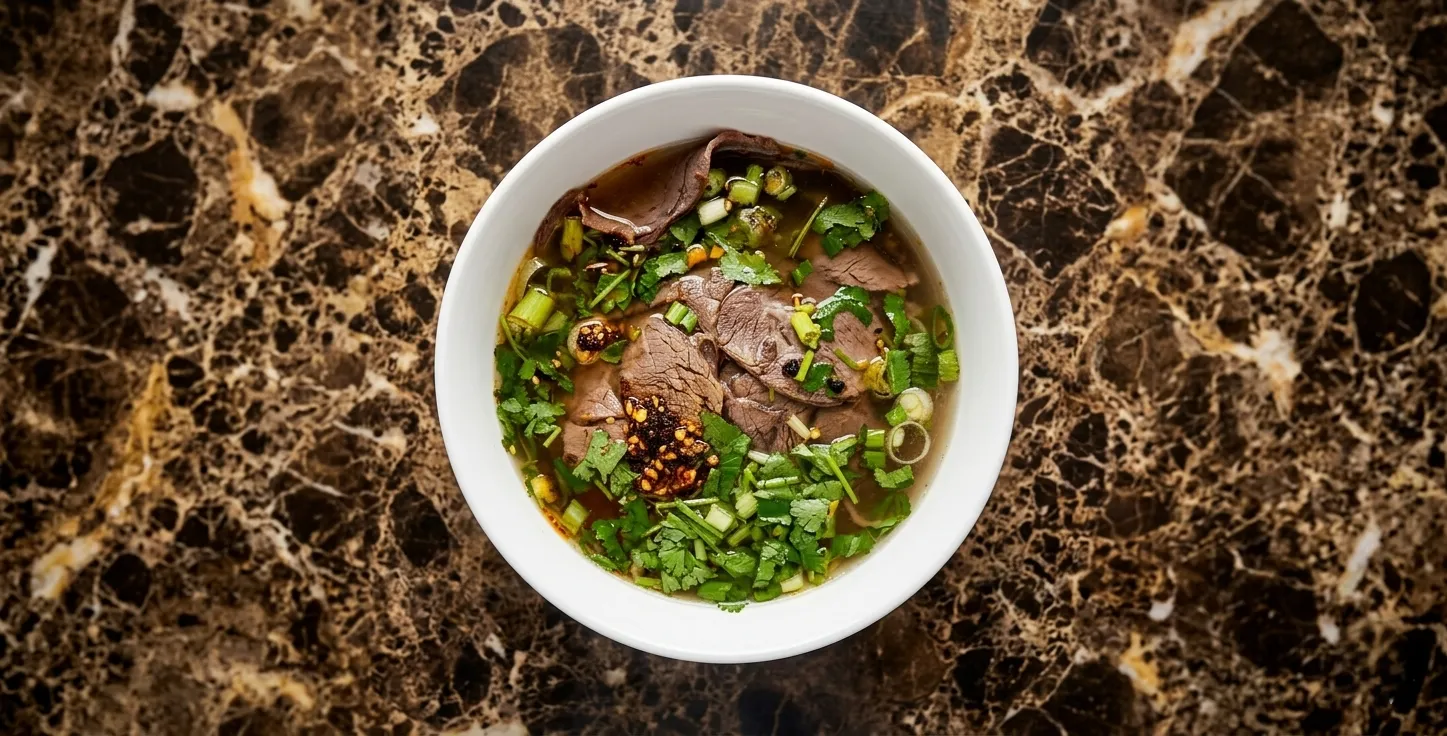 Lanzhou Beef Noodle Soup — Dancing Noodle Winnipeg's signature hand-pulled noodle dish